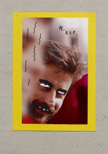 Dennis Tyfus: eine von neun Arbeiten auf Papier, Mixed Media, 29,7 x 21 cm, Foto: Ivo Faber