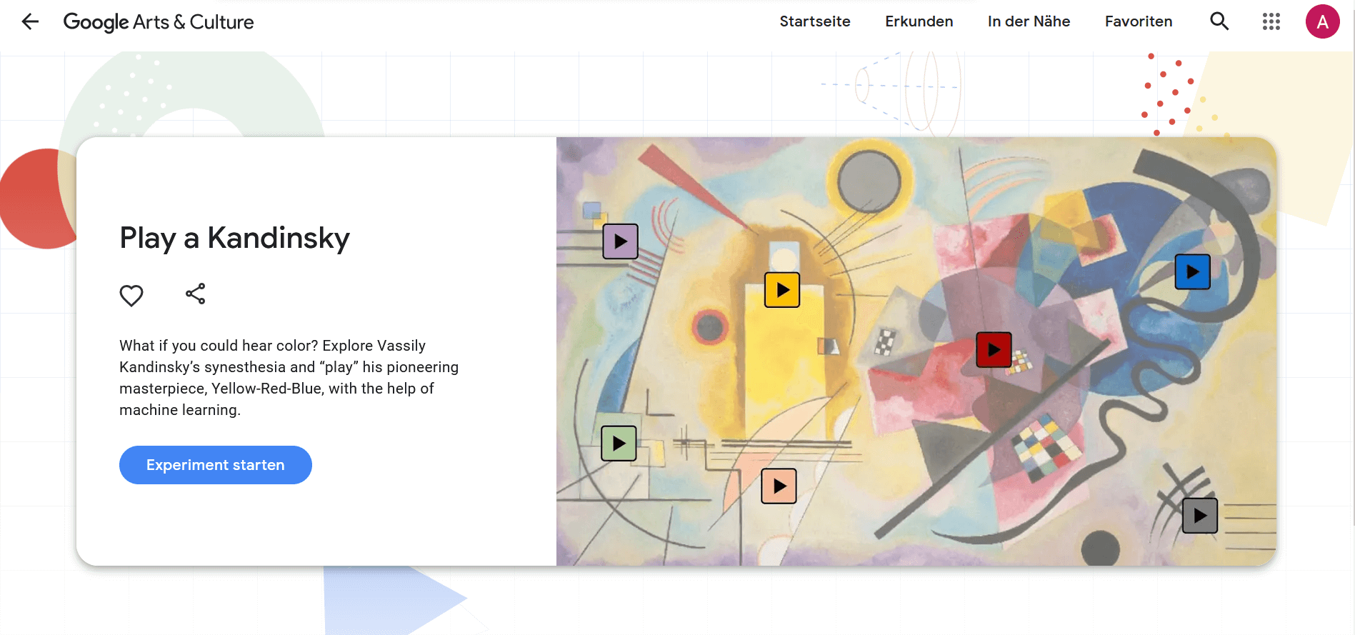 Kandinsky hören – mit dem Centre Pompidou und Google Arts & Culture