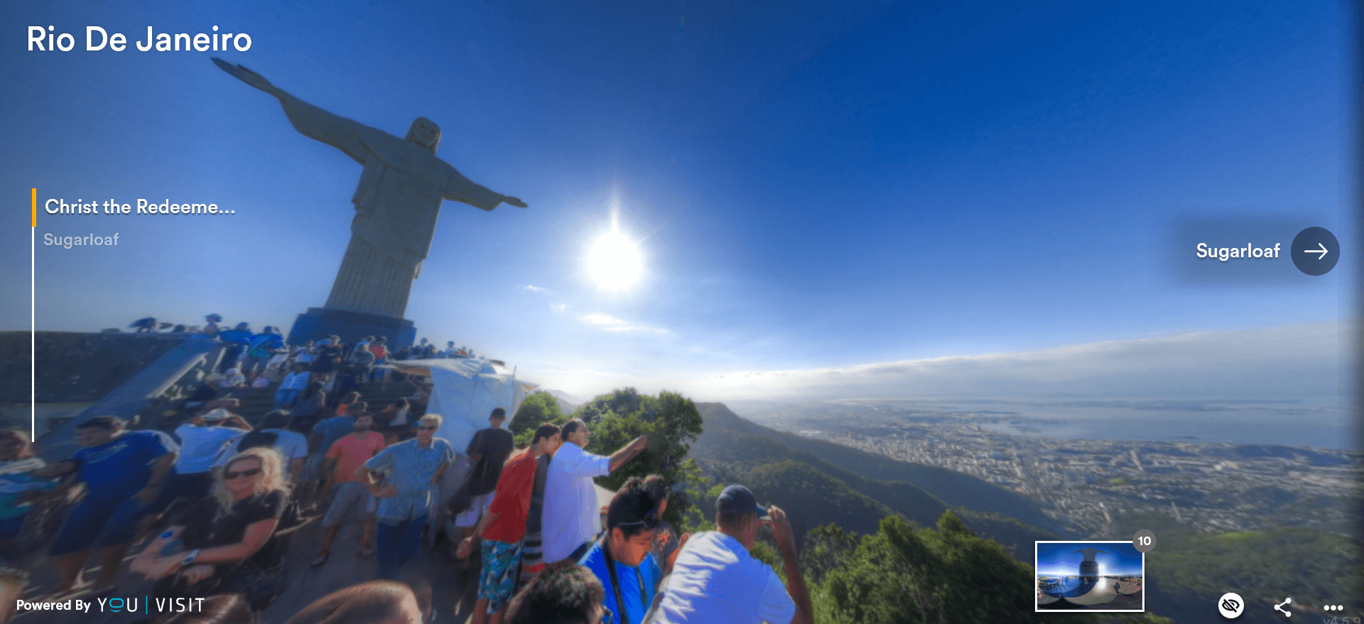 Blick über Rio de Janeiro – mit YouVisit